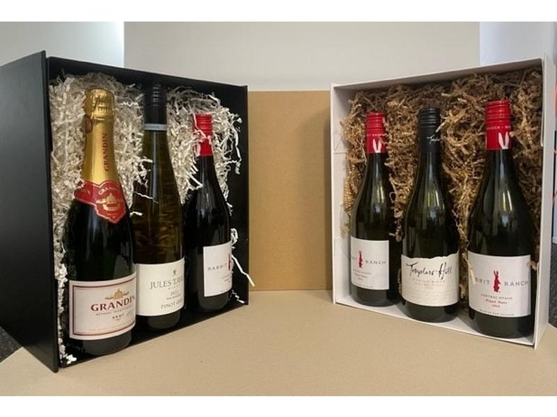 Triple wine gift box